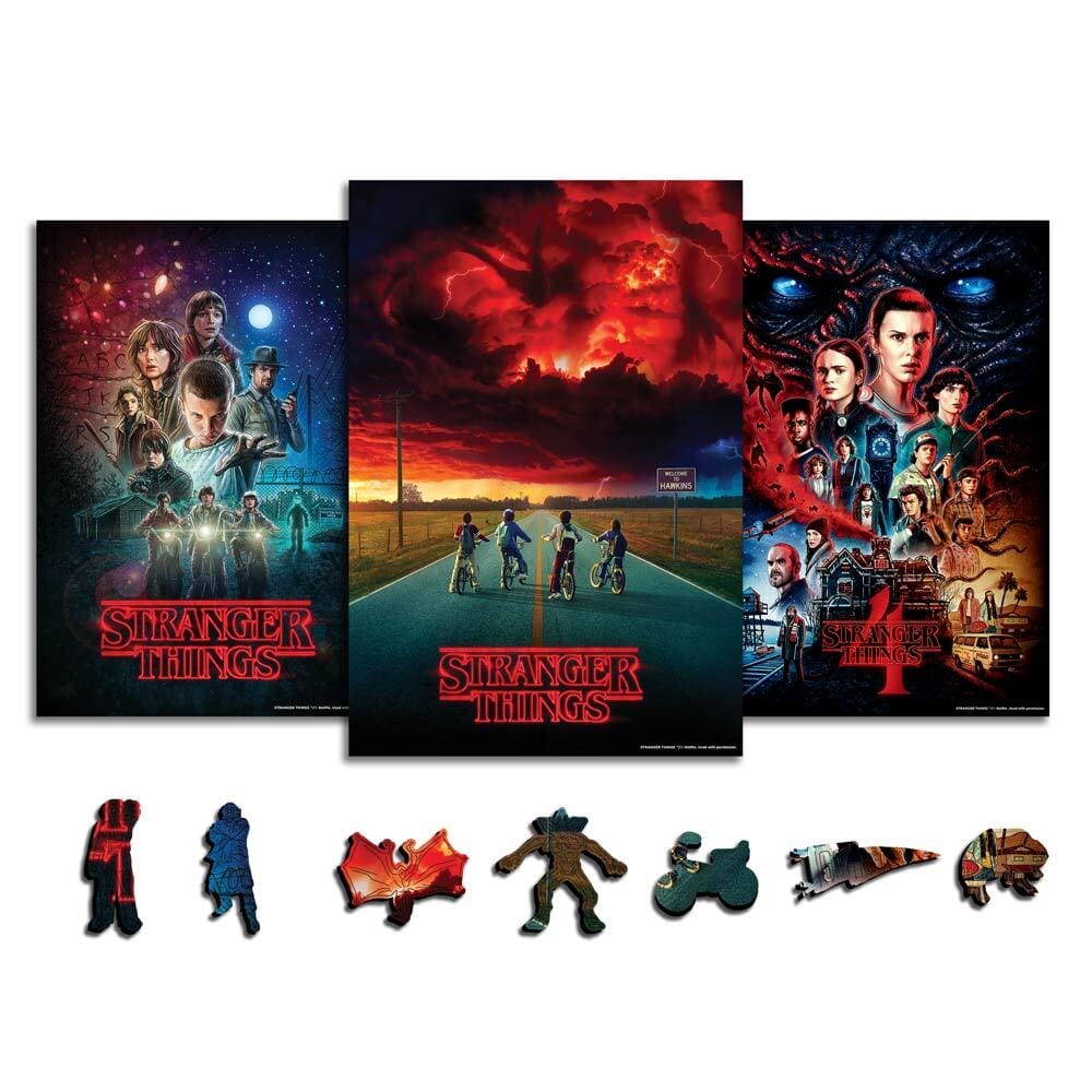 3-Pack Stranger Things™ - Wooden Jigsaw Puzzle Set