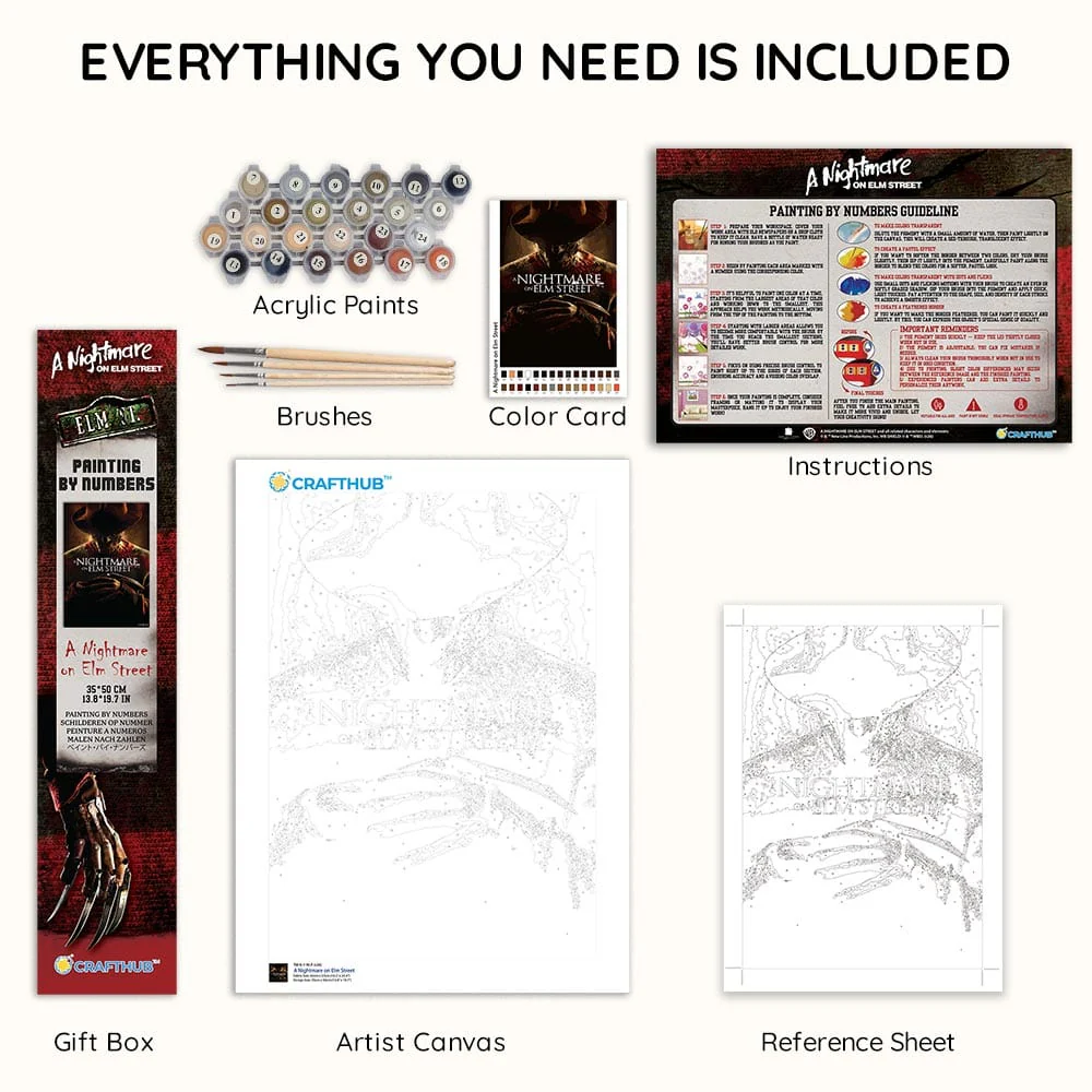 A Nightmare on Elm Street - Paint By Numbers Kit - Image 3