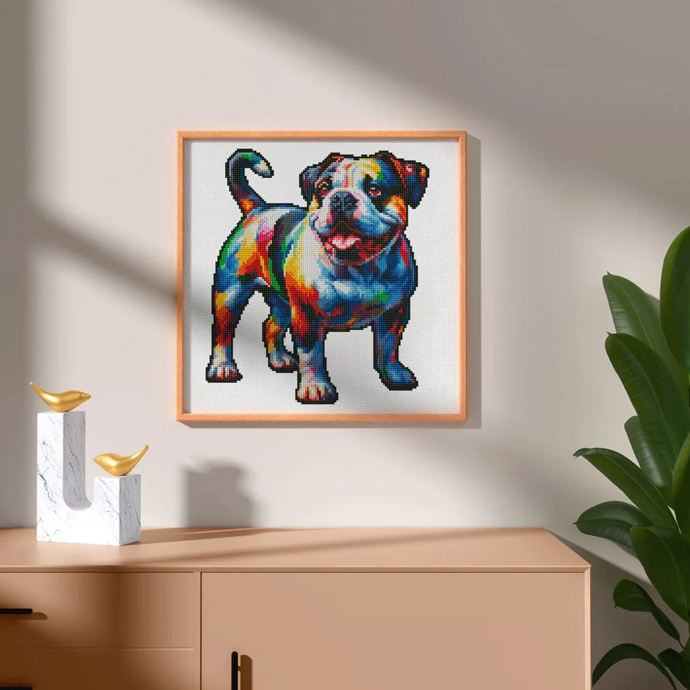 American Bull Dog - Diamond Painting Kit - Image 2