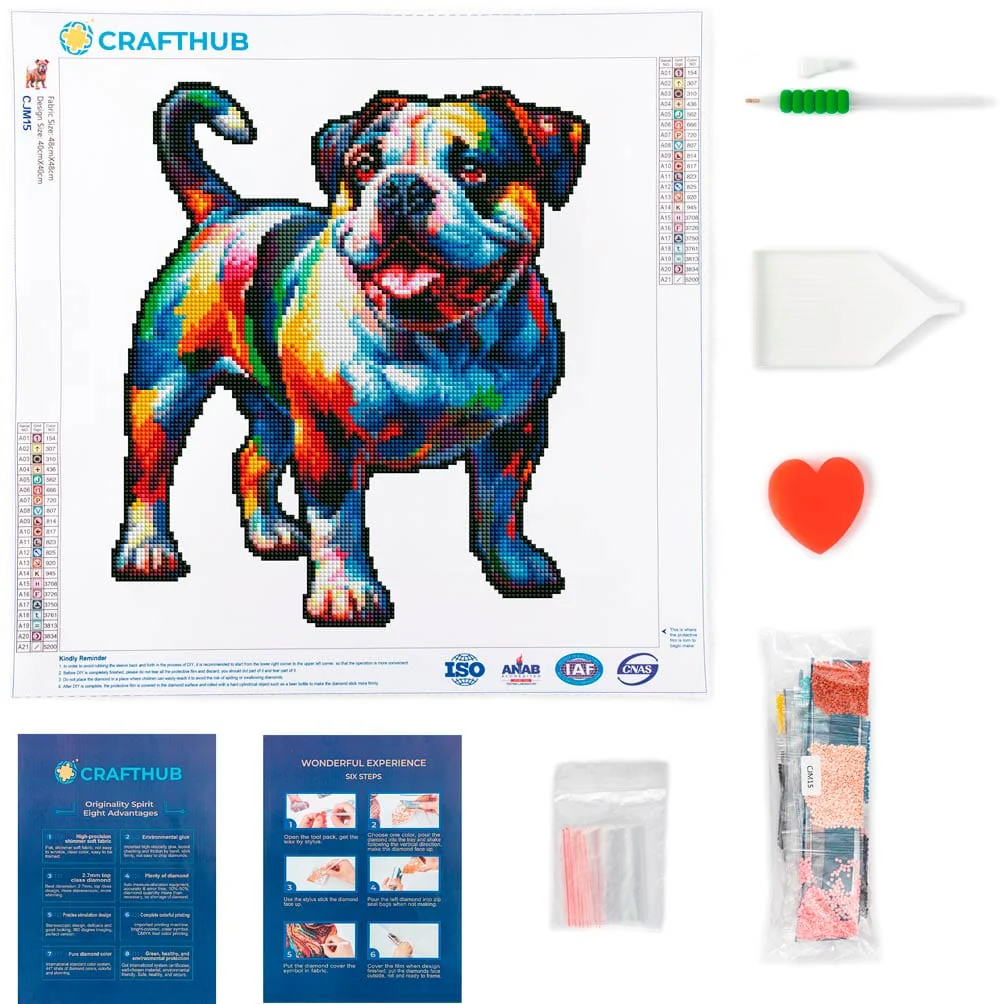 American Bull Dog - Diamond Painting Kit - Image 3