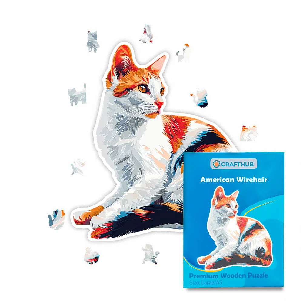 American Wirehair Cat - Jigsaw Puzzle - Image 2
