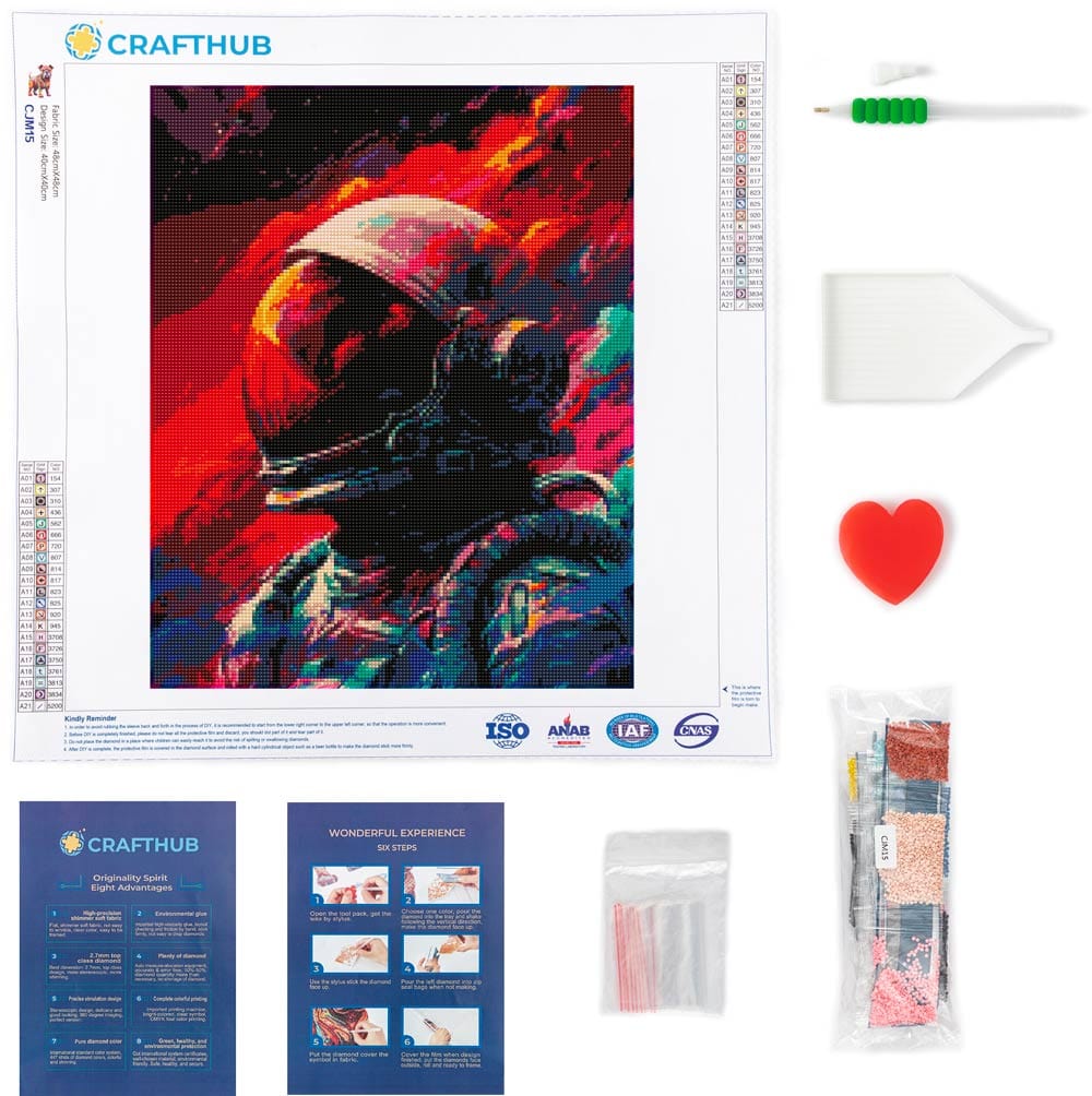 Astronaut - Diamond Painting Kit - Image 3