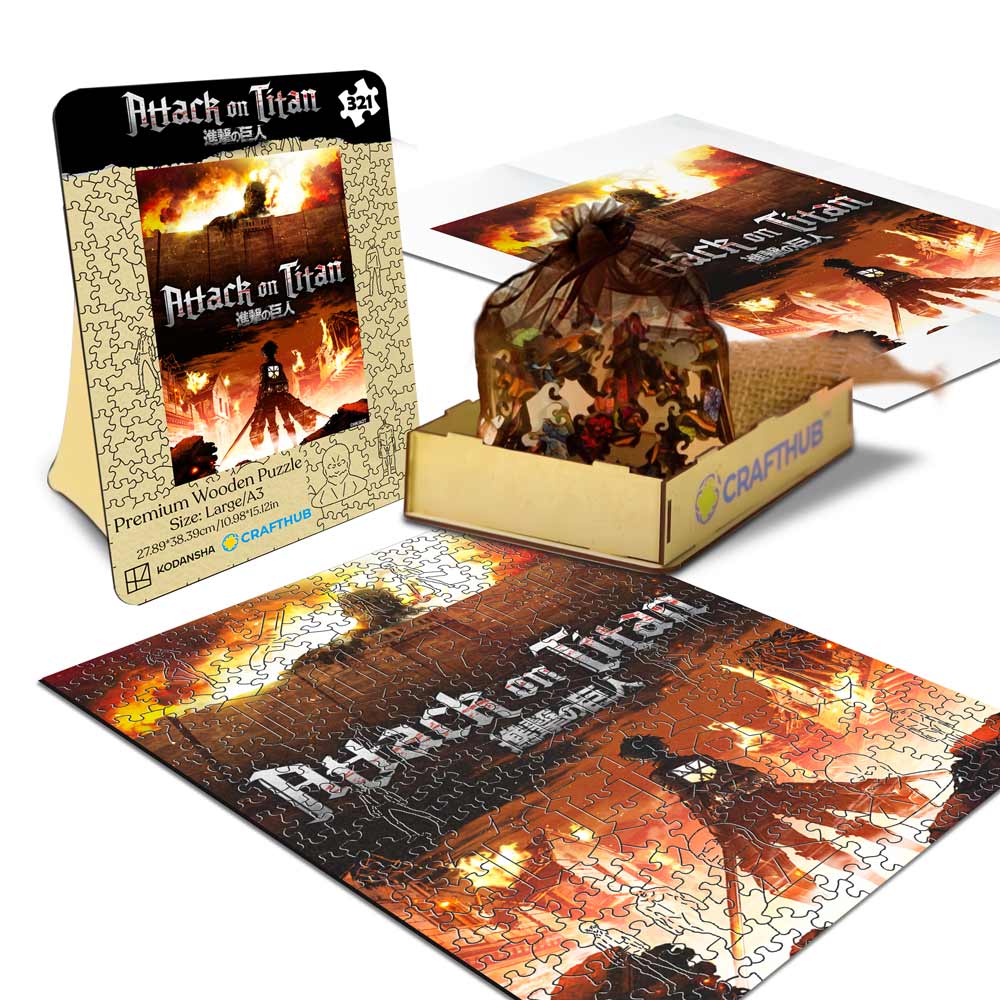Attack on Titan - Wooden Jigsaw Puzzle - Image 2