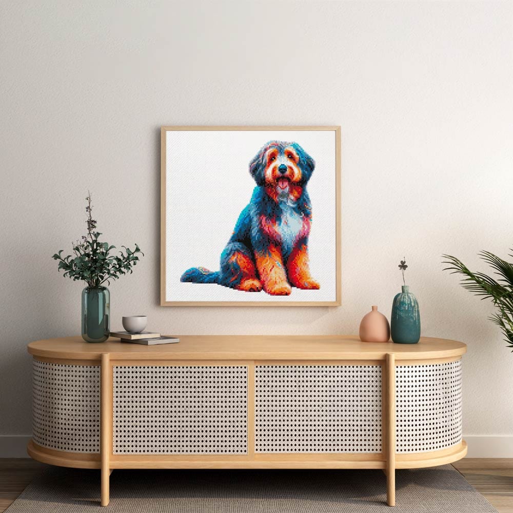 Aussiedoodle Dog - Diamond Painting Kit - Image 3
