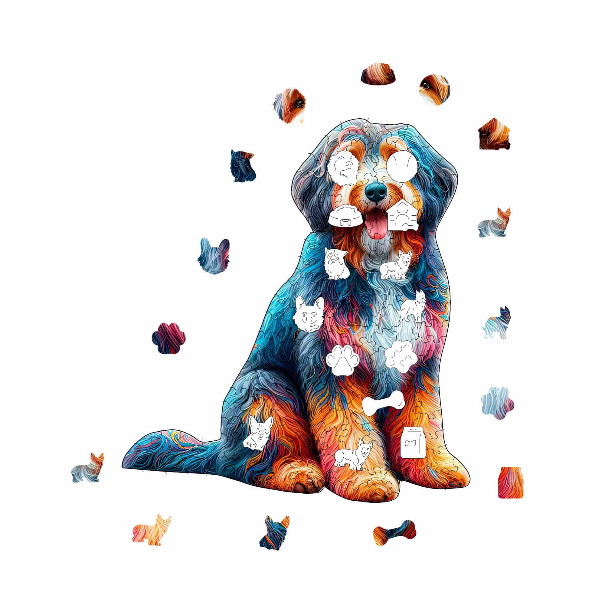 Aussiedoodle Dog - Jigsaw Puzzle - Image 3