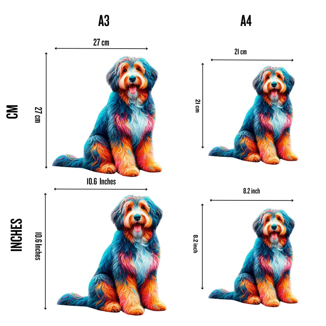 Aussiedoodle Dog - Jigsaw Puzzle - Image 4