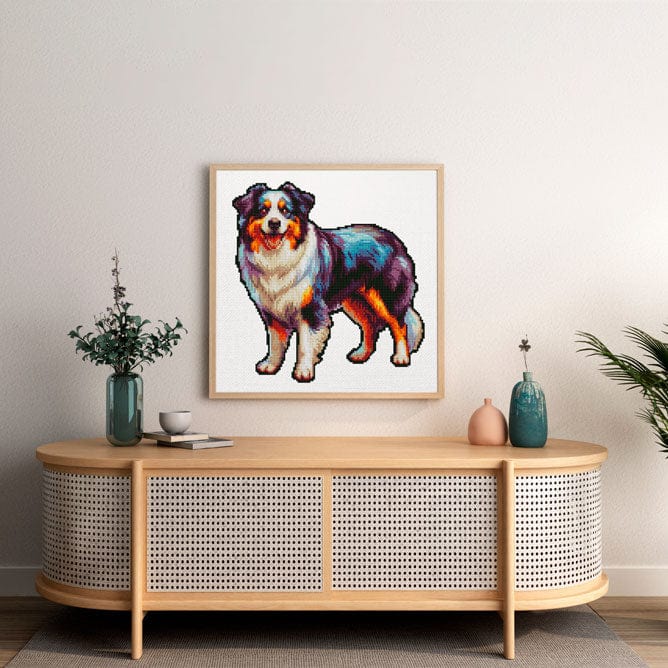 Australian Shepherd Dog - Diamond Painting Kit - Image 3