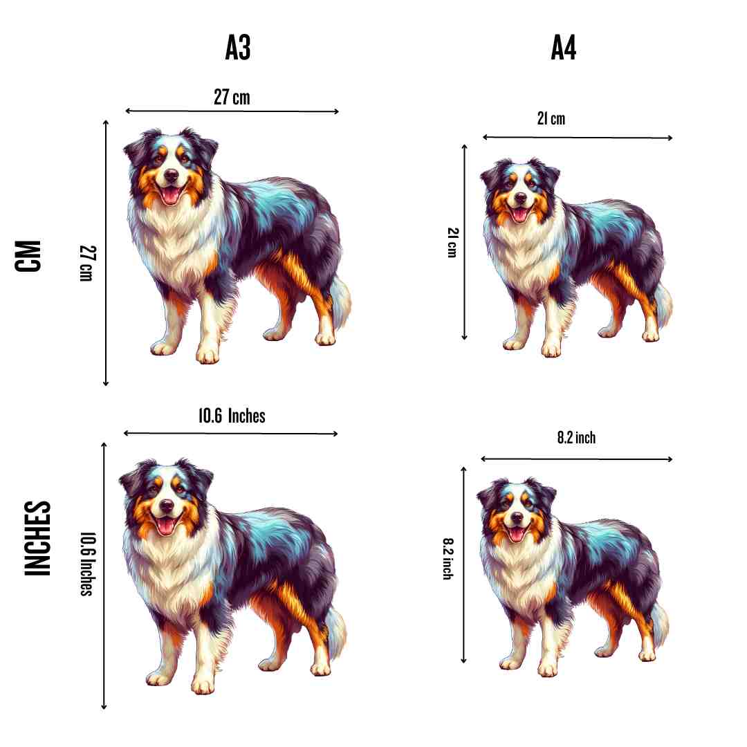 Australian Shepherd Dog - Jigsaw Puzzle - Image 2