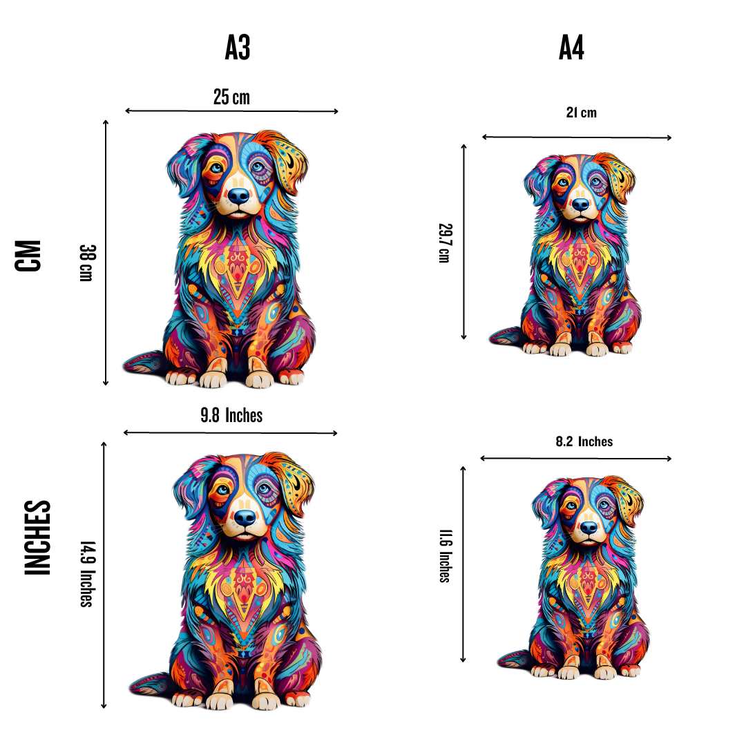 Australian Shepherd Dog - Jigsaw Puzzle - Image 2