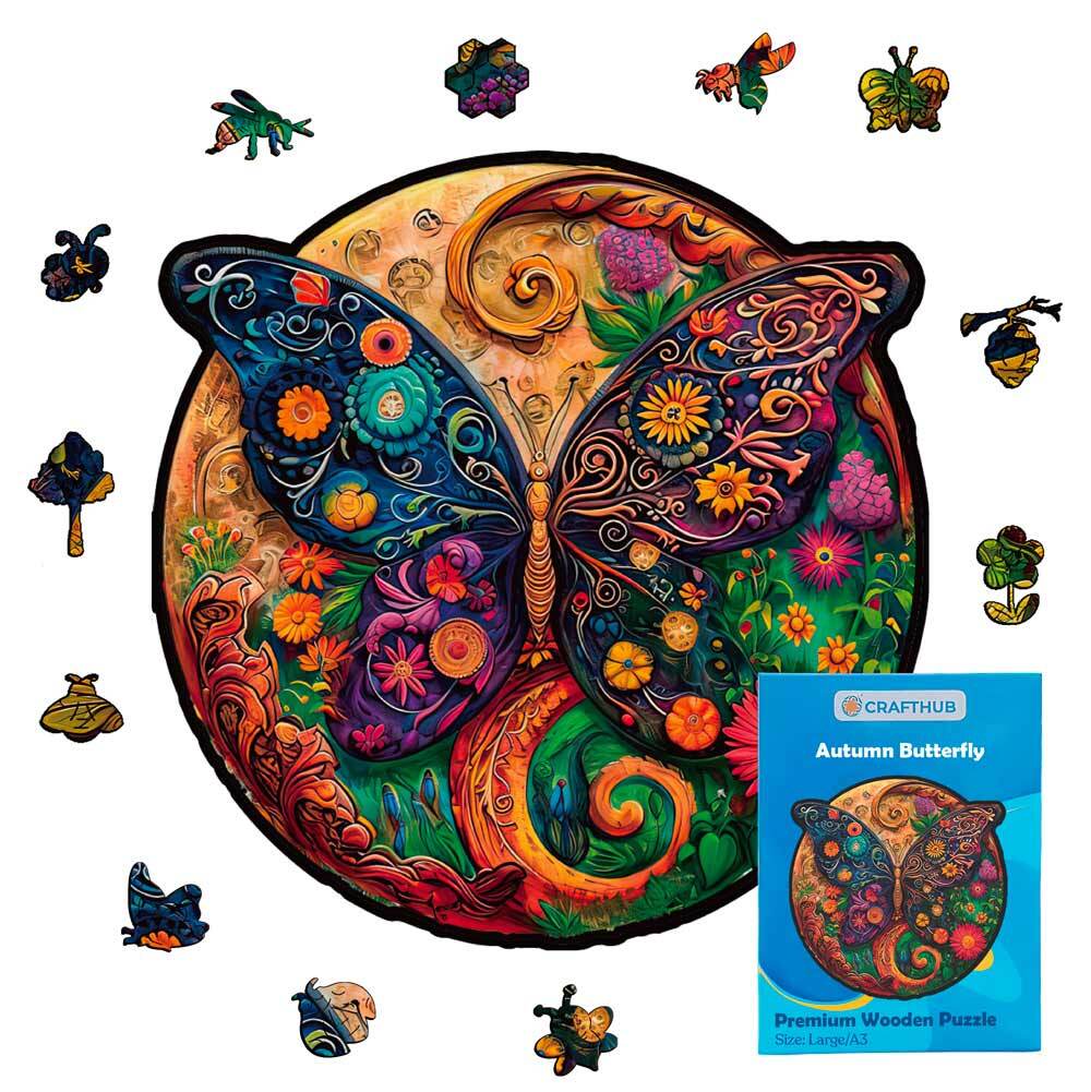 Autumn Butterfly - Jigsaw Puzzle - Image 2