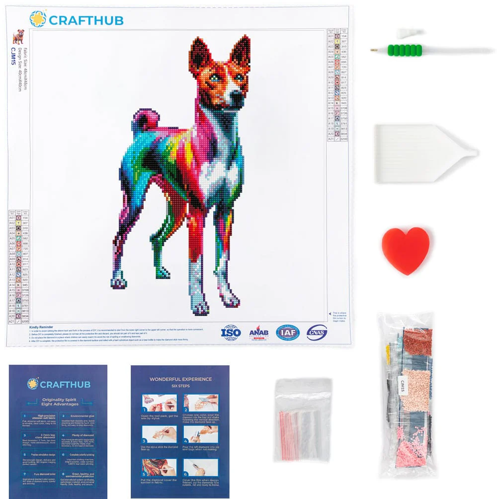 Basenji Dog - Diamond Painting Kit - Image 3