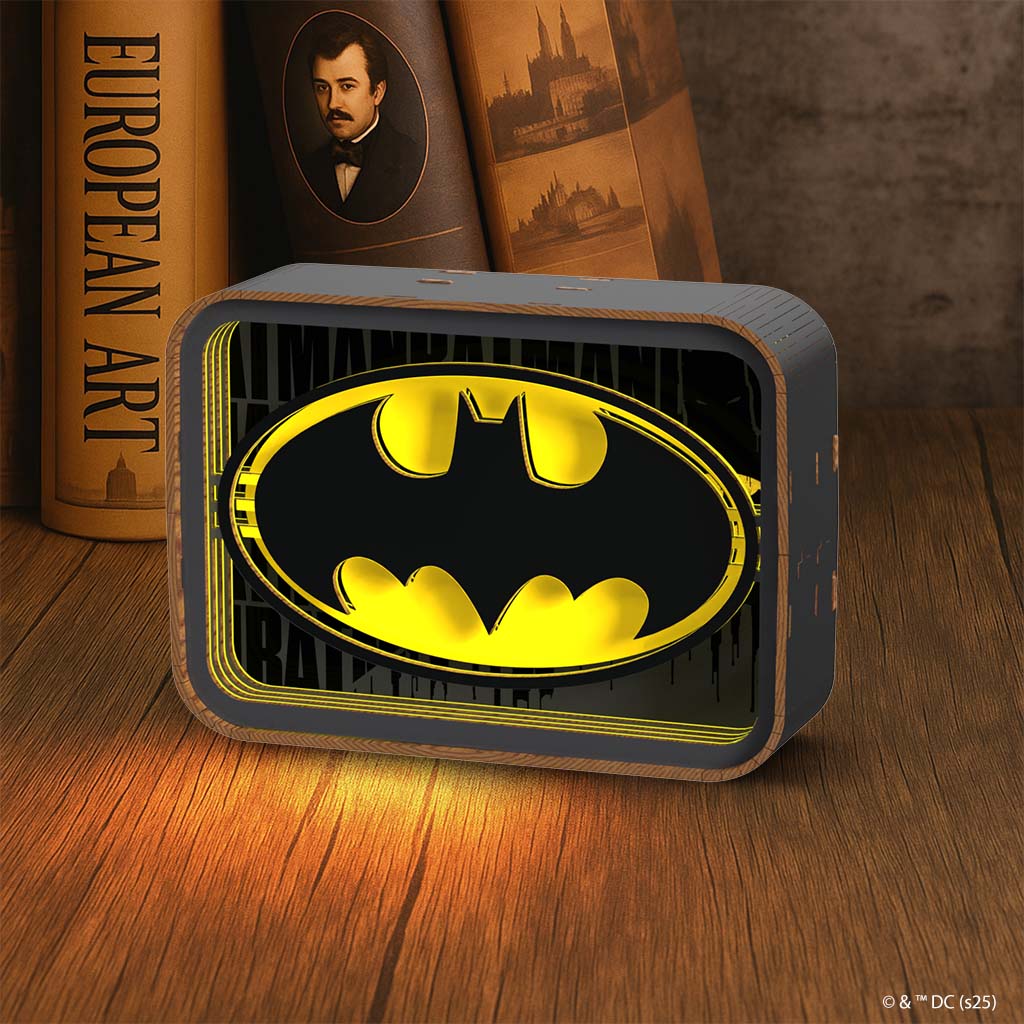 Batman Logo - 3D DIY Wooden Puzzle Night Lamp - Image 2