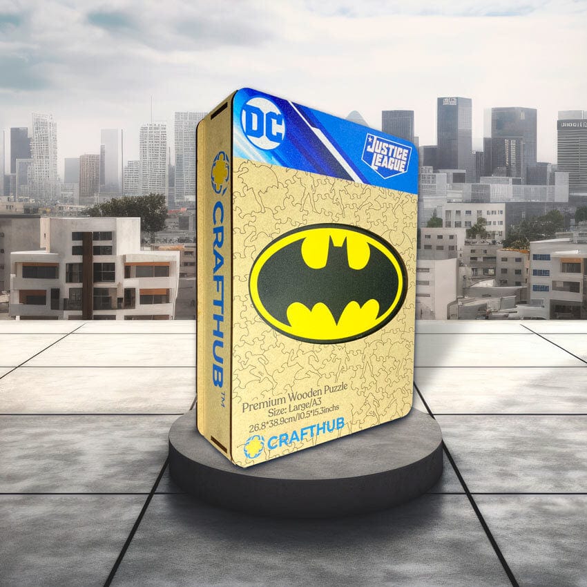 Batman Logo Wooden Jigsaw Puzzle - Image 2