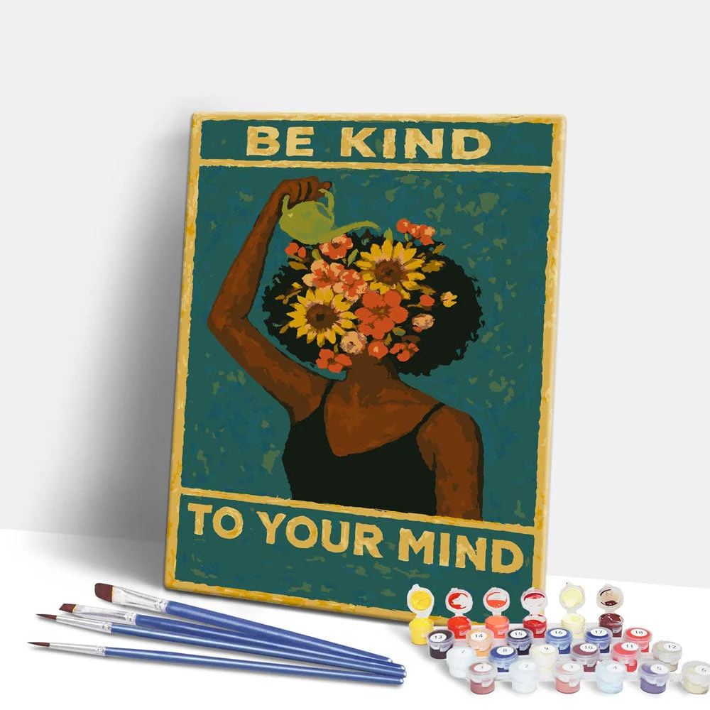 Be Kind To Your Mind - Paint By Numbers Kit - Image 2