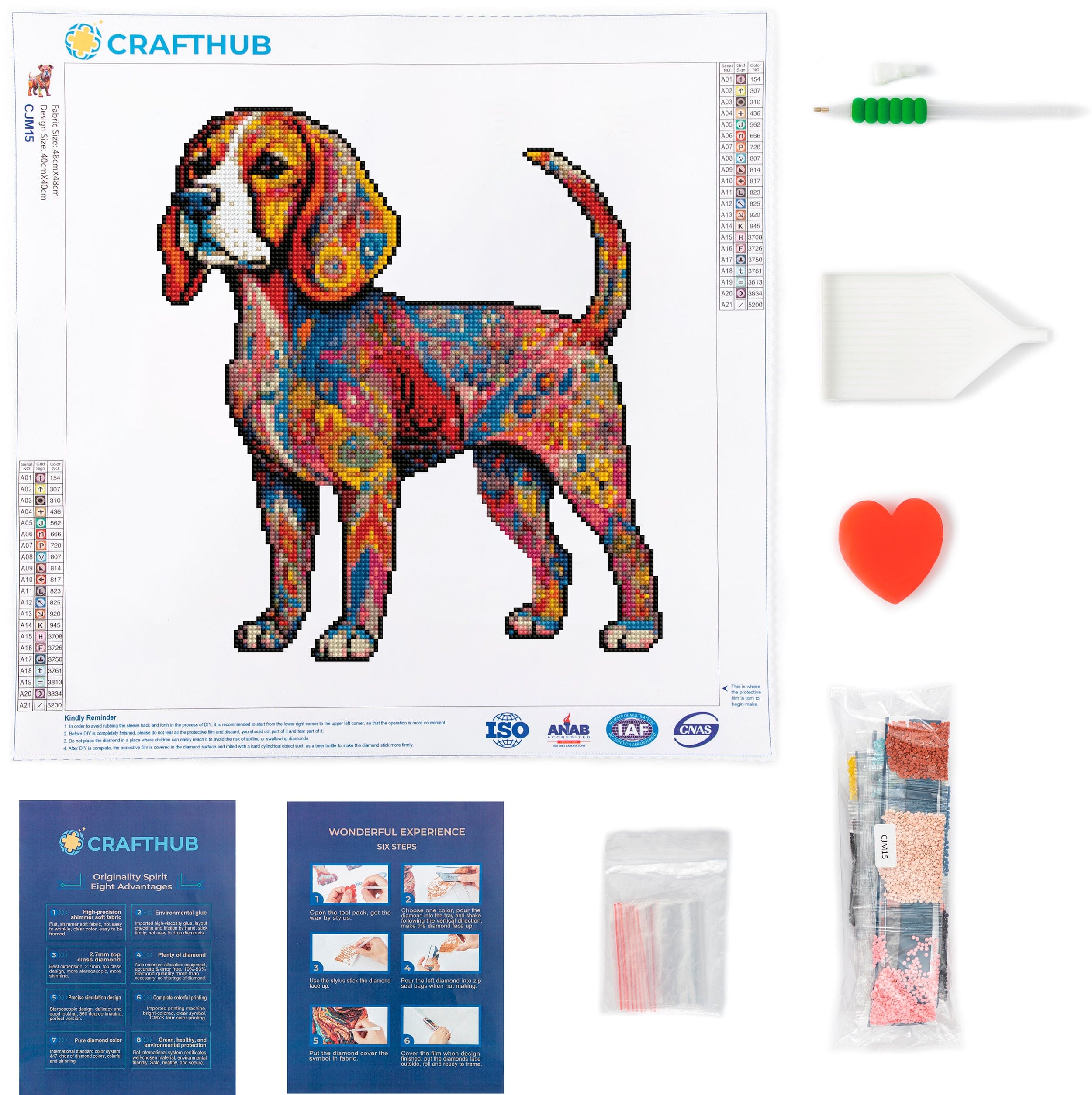 Beagle Dog - Diamond Painting Kit - Image 3