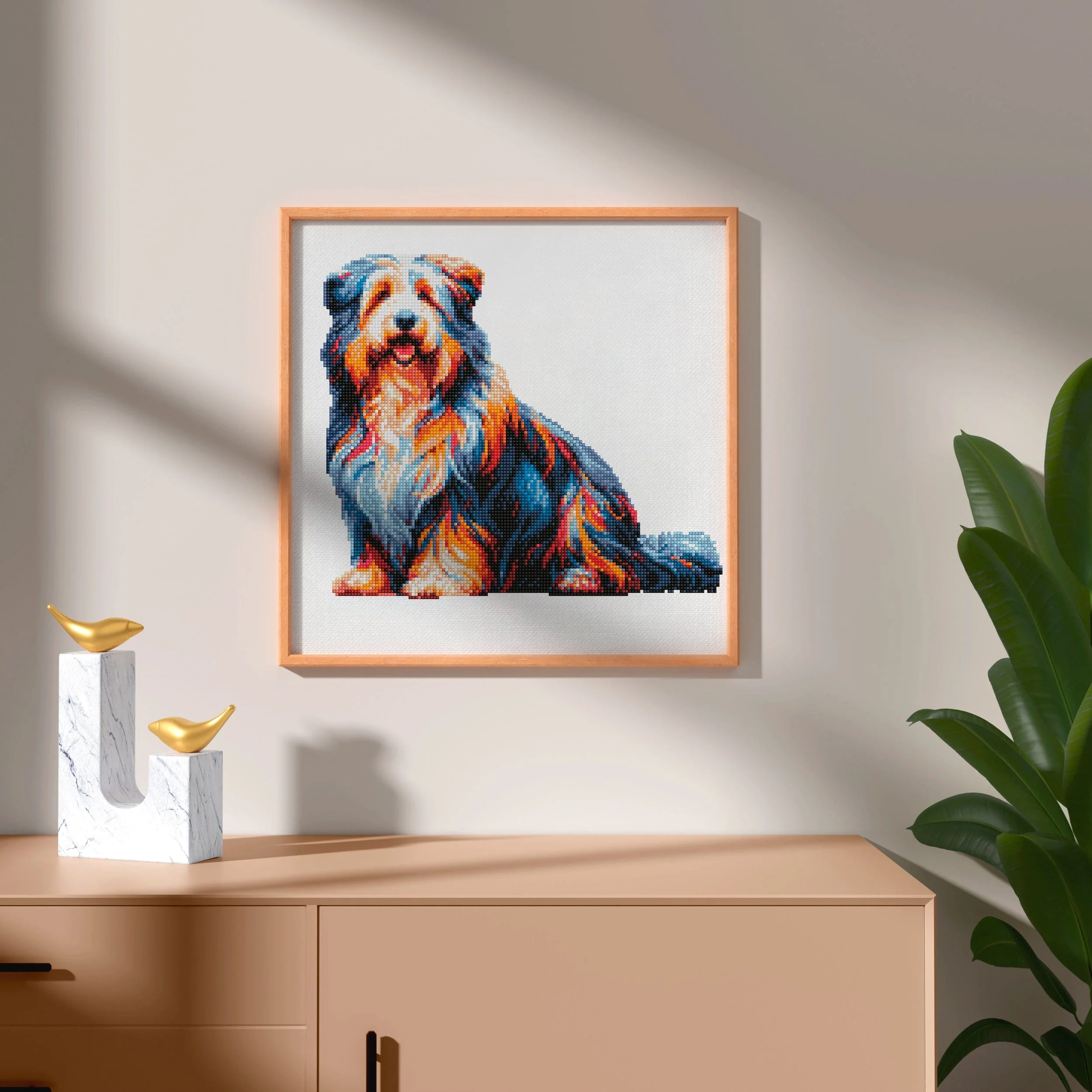Bearded Collie Dog - Diamond Painting Kit - Image 2