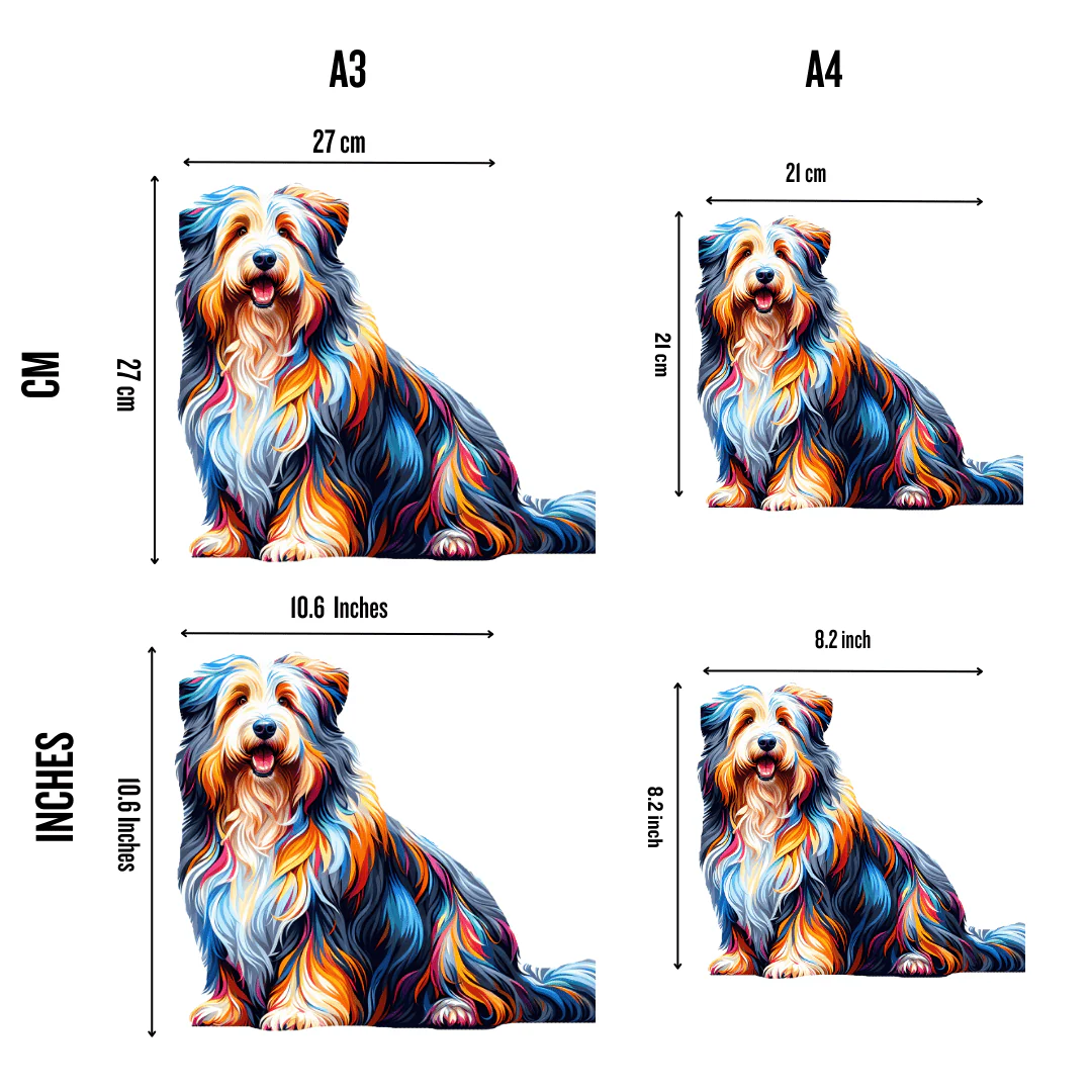 Bearded Collie Dog - Jigsaw Puzzle - Image 2