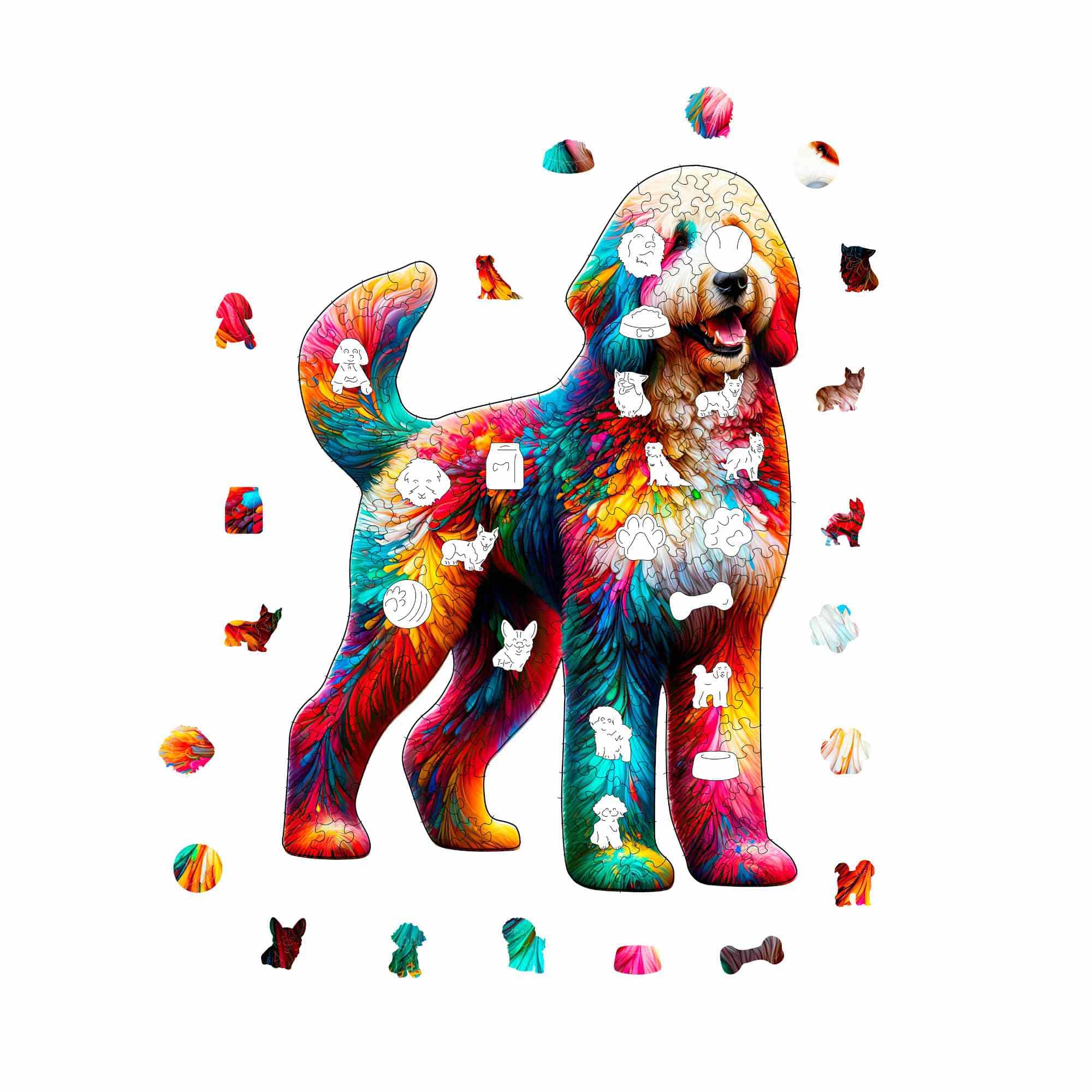 Bernedoodle Dog - Jigsaw Puzzle - Image 3