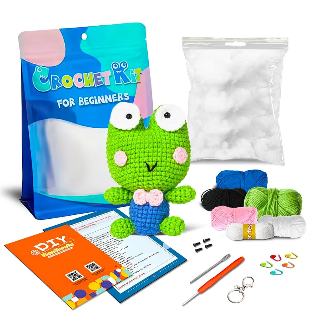 Big Eyes Frog - Crochet Kit - Image 2