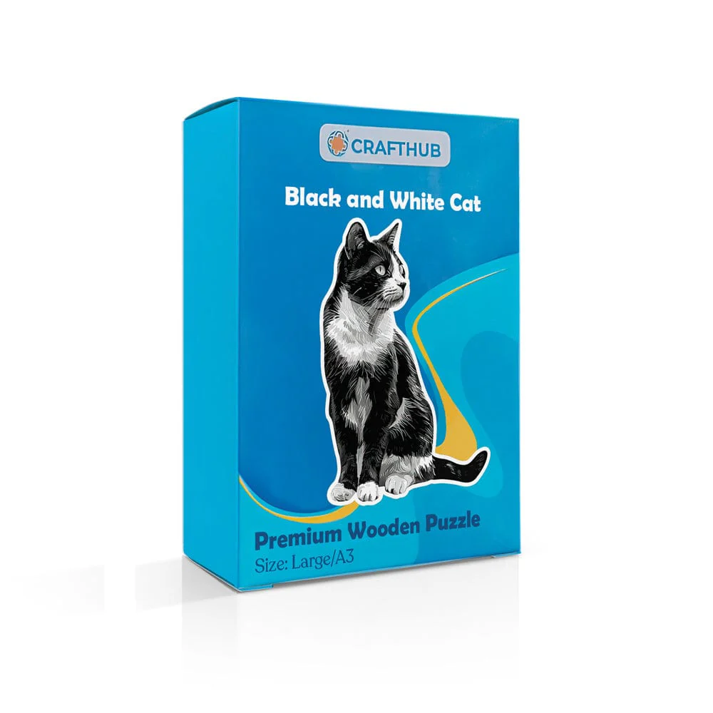 Black and White Cat - Jigsaw Puzzle - Image 4