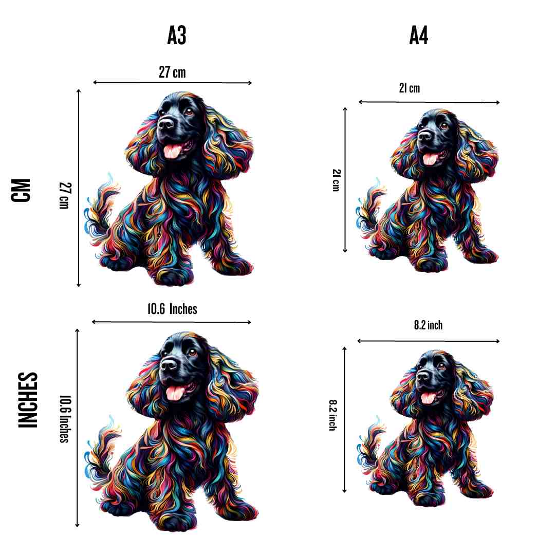 Black Cocker Spaniel Dog - Jigsaw Puzzle - Image 2