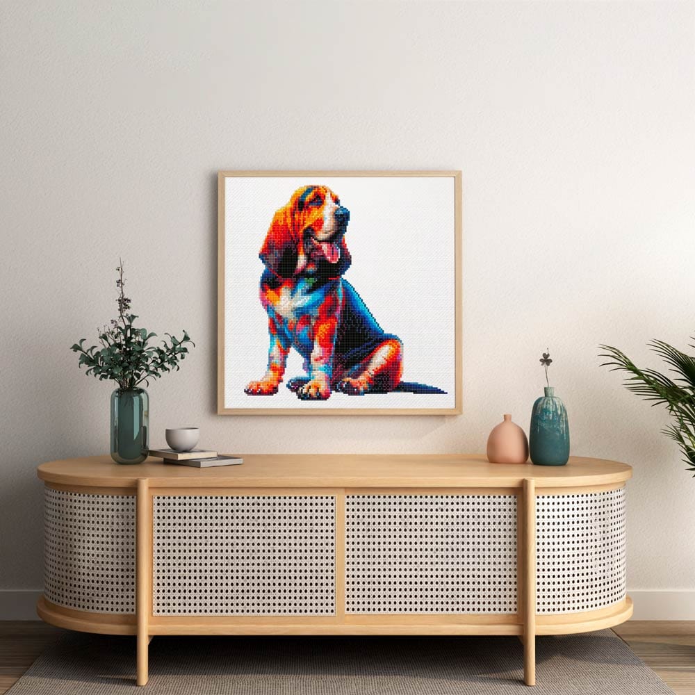 Bloodhound Dog - Diamond Painting Kit - Image 2