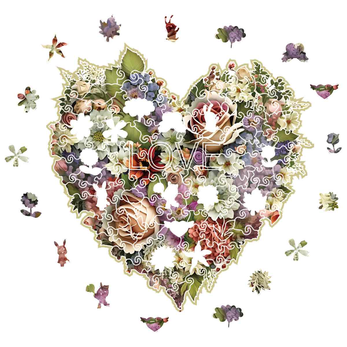 Blooming Heart - Jigsaw Puzzle - Image 2