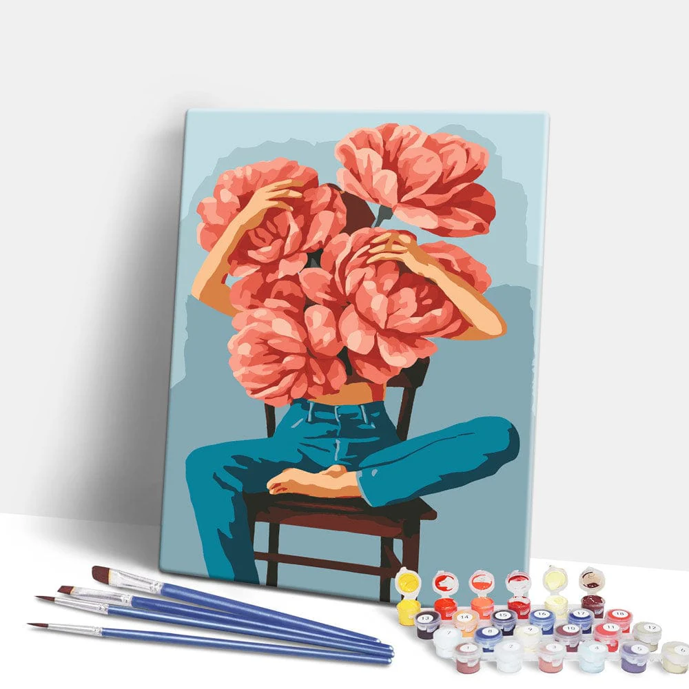 Blooming Thoughts - Paint By Numbers Kit - Image 2