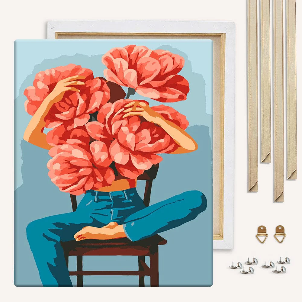 Blooming Thoughts - Paint By Numbers Kit - Image 3
