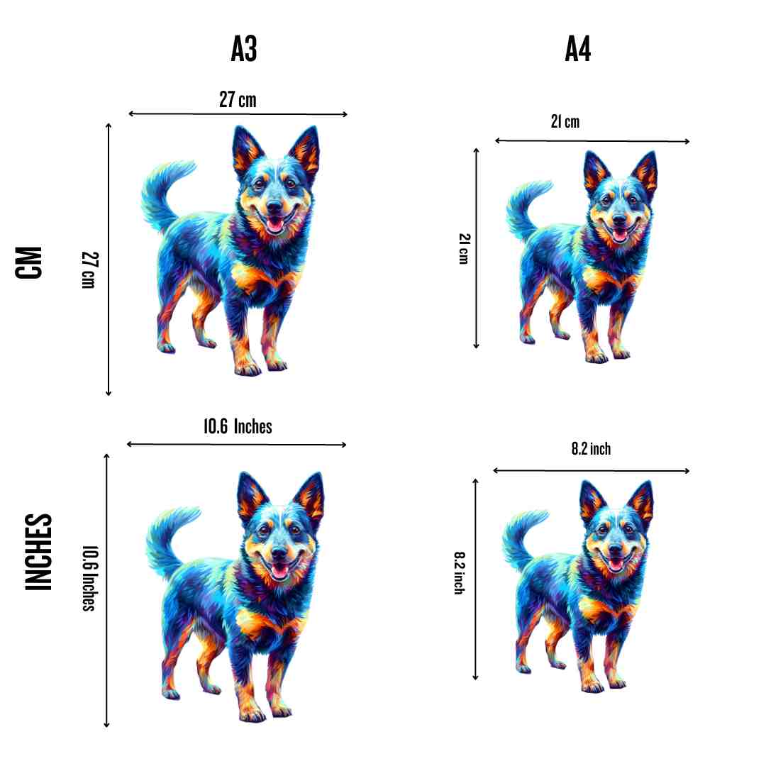 Blue Heeler/Australian Cattle Dog - Jigsaw Puzzle - Image 2