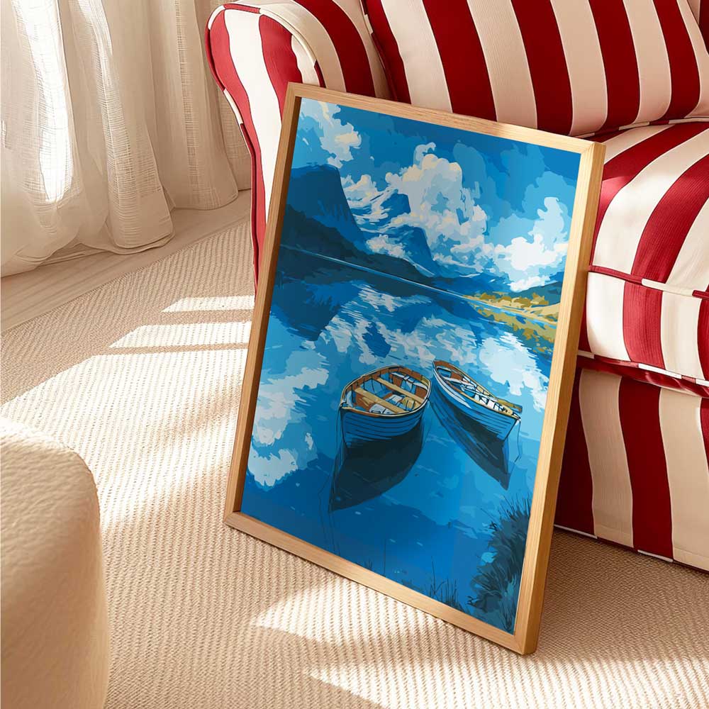 Boats on the Lake - Paint By Numbers Kit - Image 5