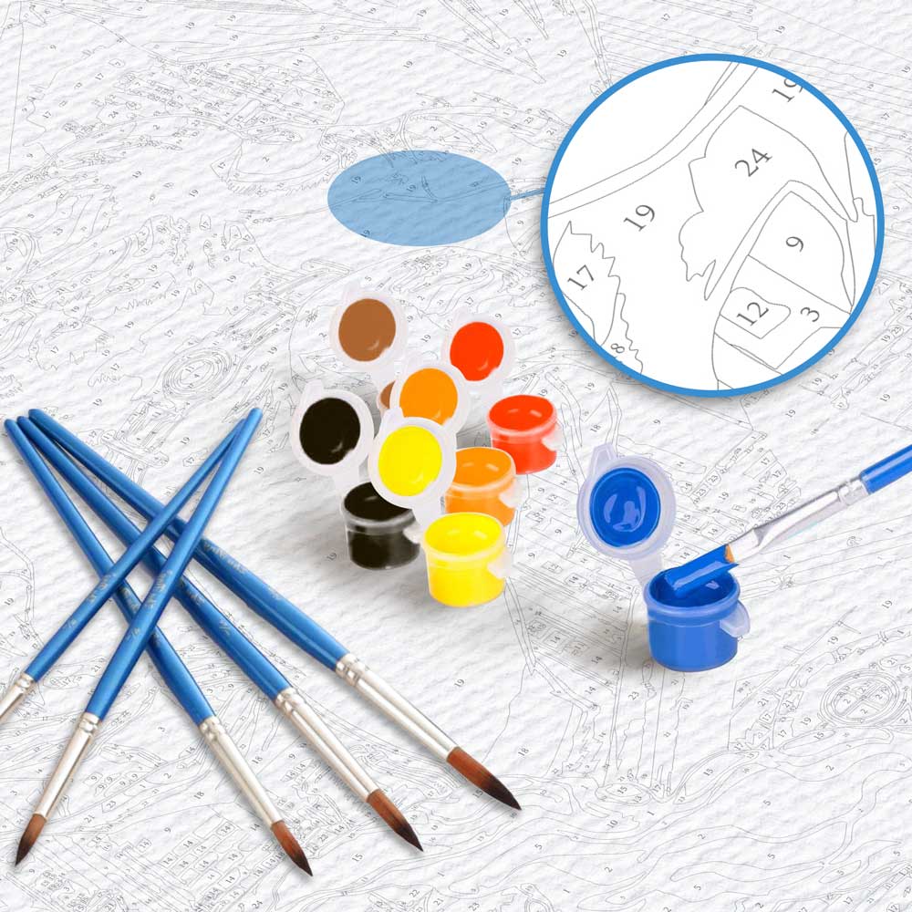 Mountain Stream - Paint By Numbers Kit - Image 7