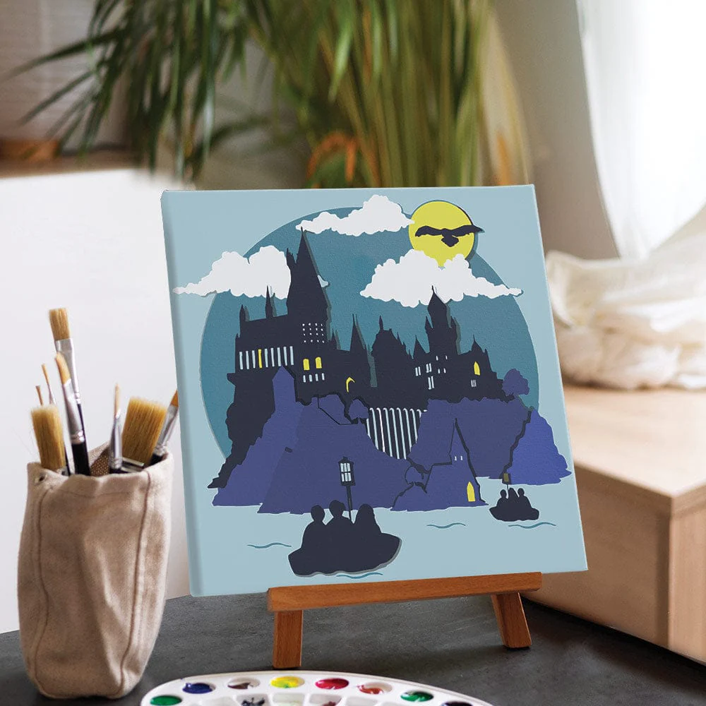 Boats To Hogwarts - Framed Paint By Numbers Kit - Image 4