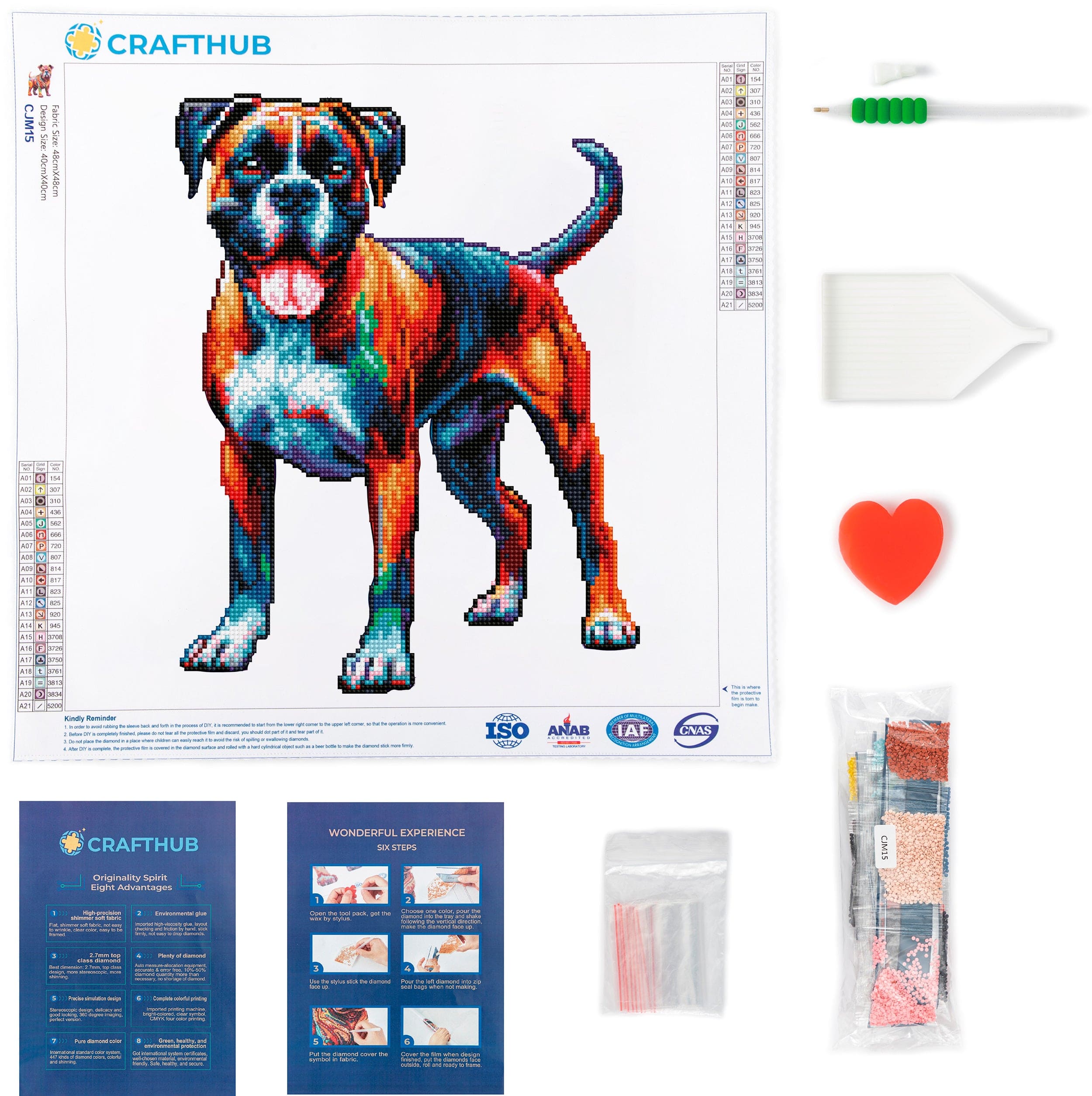 Boxer Dog - Diamond Painting Kit - Image 3