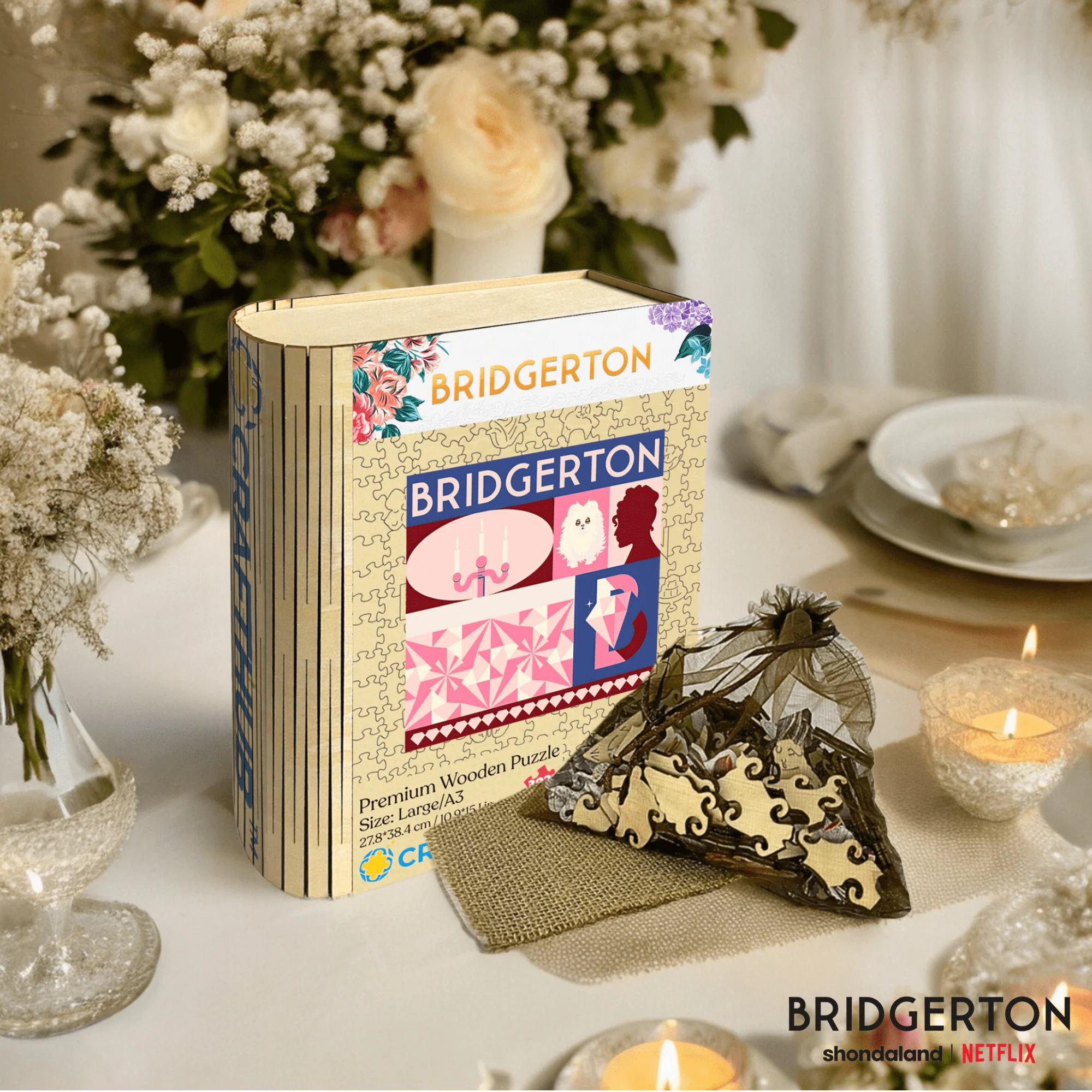 Bridgerton Motifs - Wooden Jigsaw Puzzle - Image 2