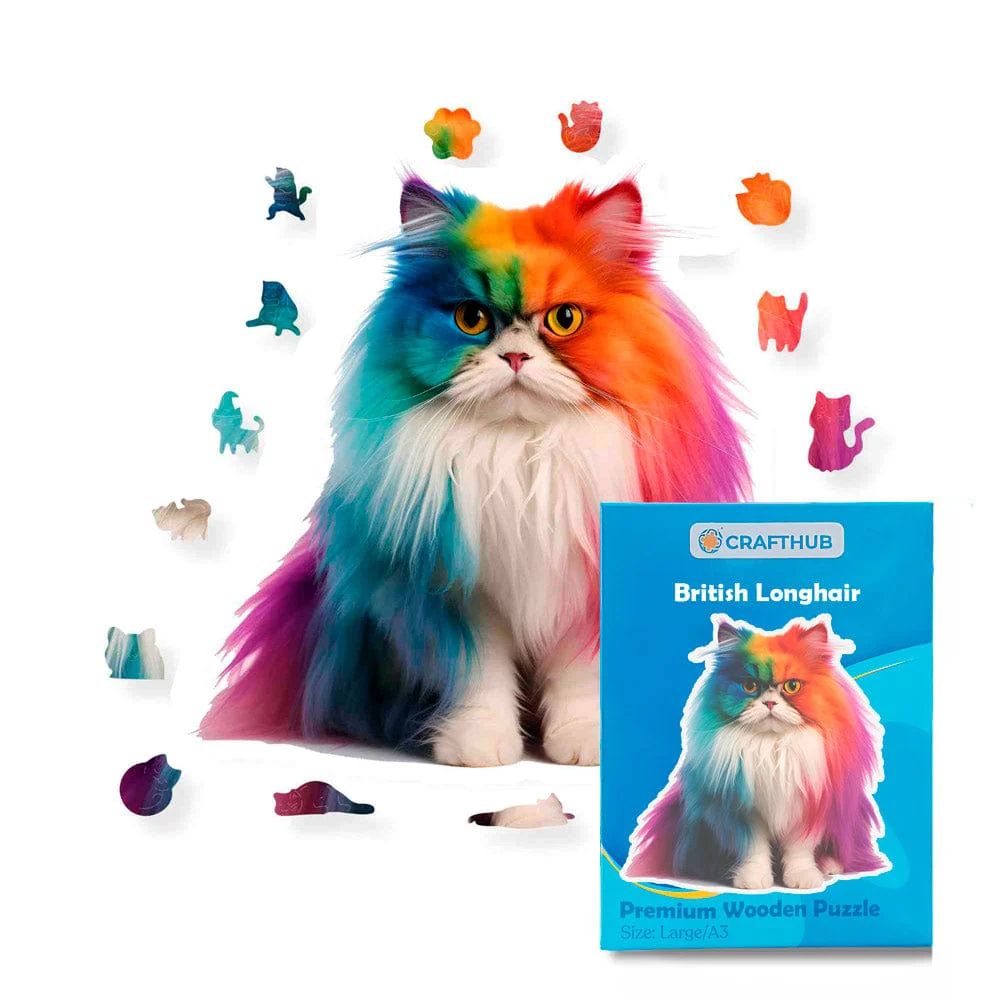 British Longhair Cat - Jigsaw Puzzle - Image 2
