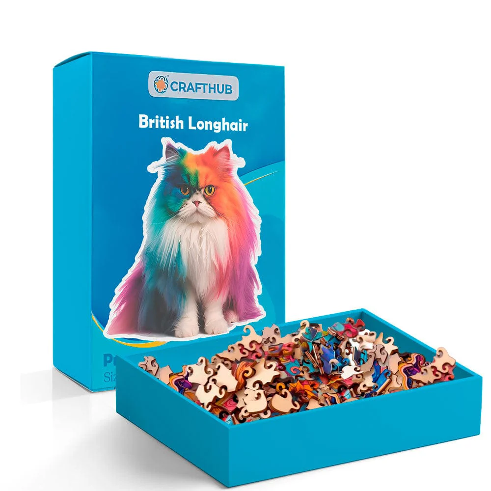 British Longhair Cat - Jigsaw Puzzle - Image 5