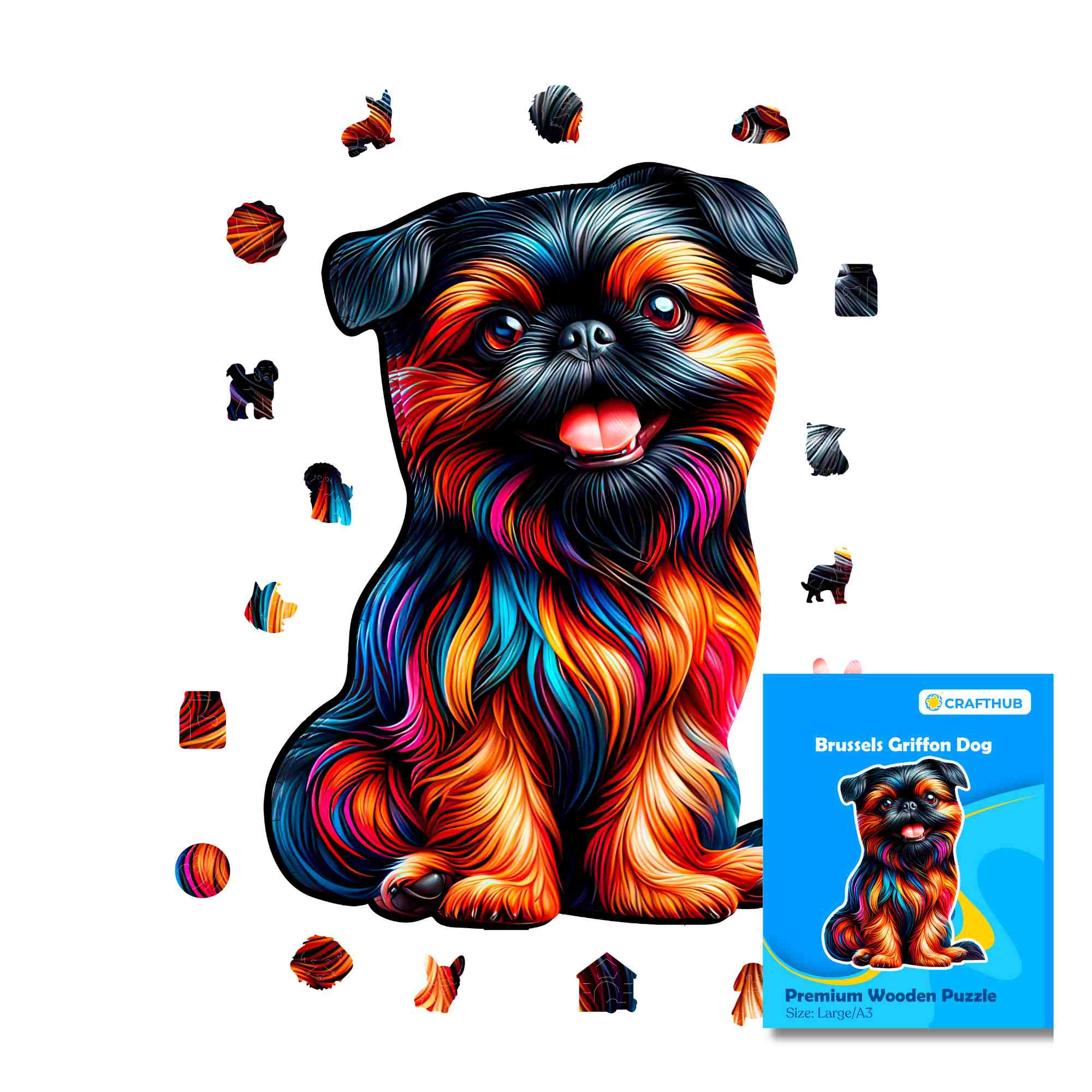 Brussels Griffon Dog - Jigsaw Puzzle - Image 2