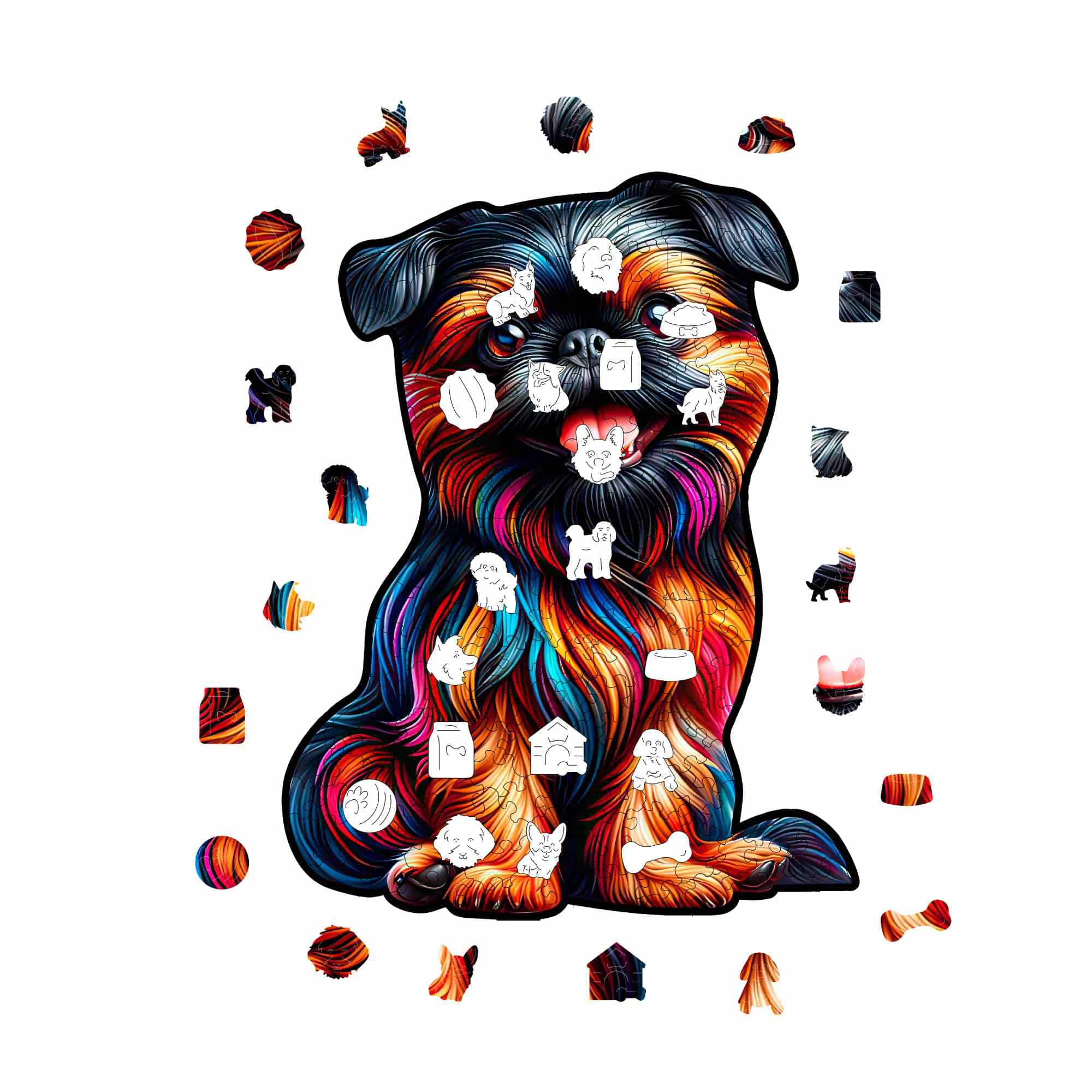 Brussels Griffon Dog - Jigsaw Puzzle - Image 3