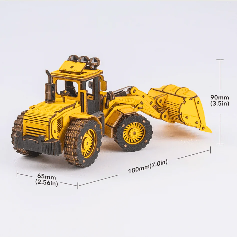 Bulldozer Engineering Vehicle 3D Puzzle - Image 3