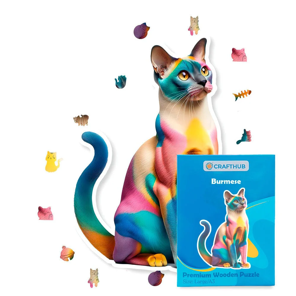 Burmese Cat - Jigsaw Puzzle - Image 2