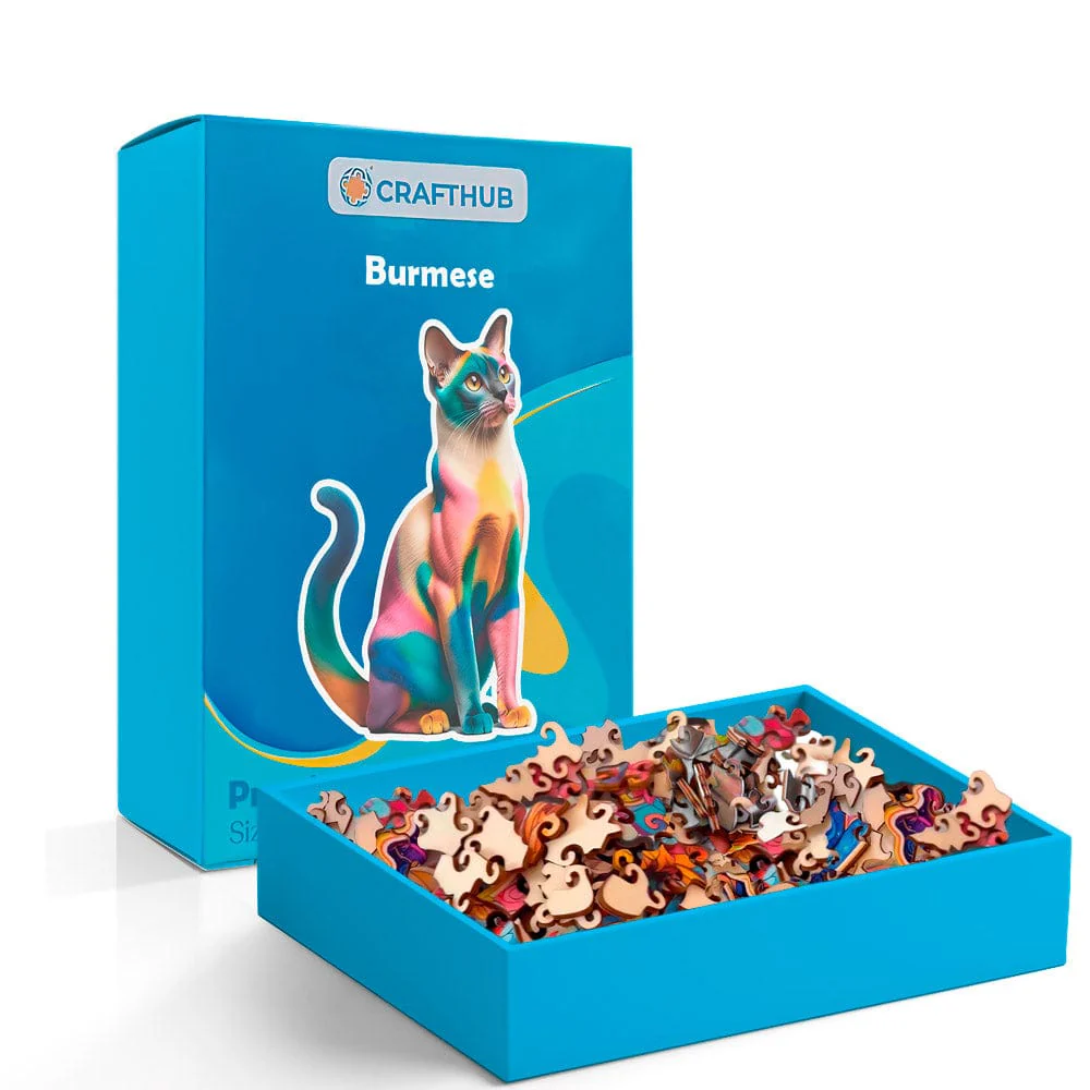 Burmese Cat - Jigsaw Puzzle - Image 4