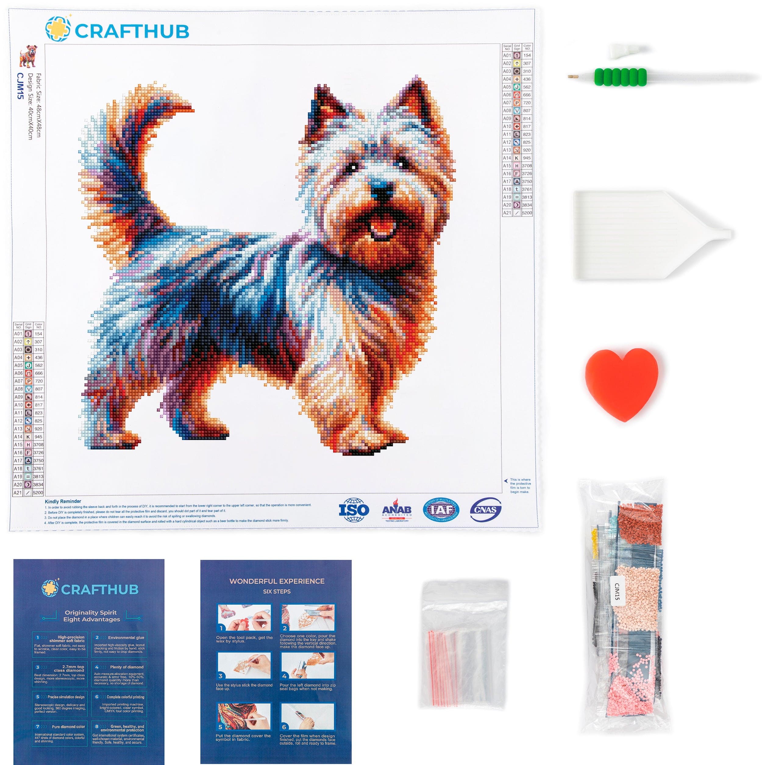 Cairn Terrier Dog - Diamond Painting Kit - Image 2