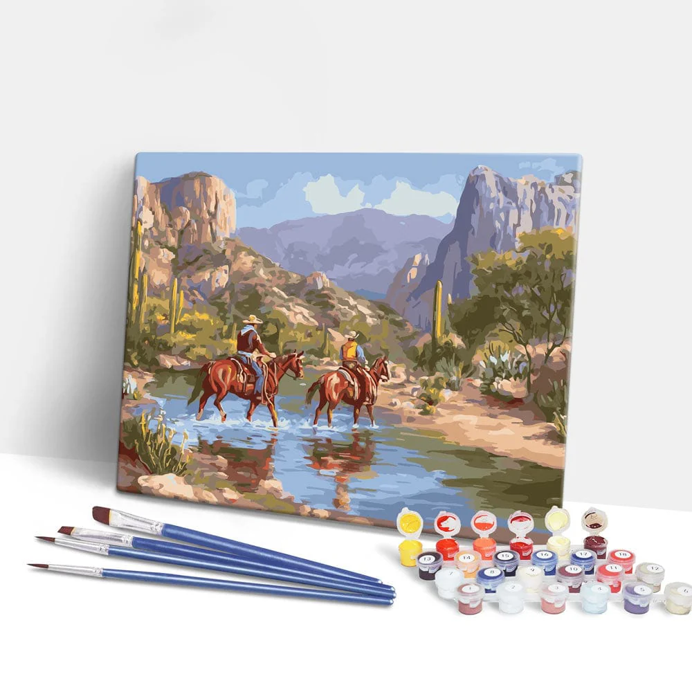 Canyon Riders - Paint By Numbers Kit - Image 2