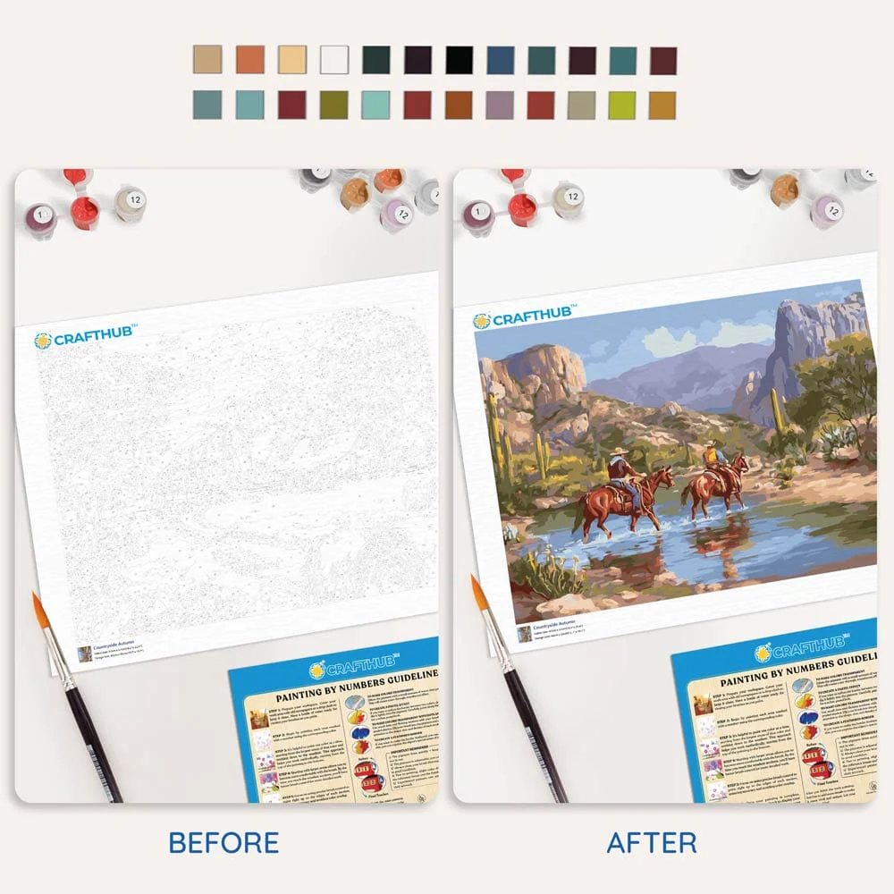 Canyon Riders - Paint By Numbers Kit - Image 4
