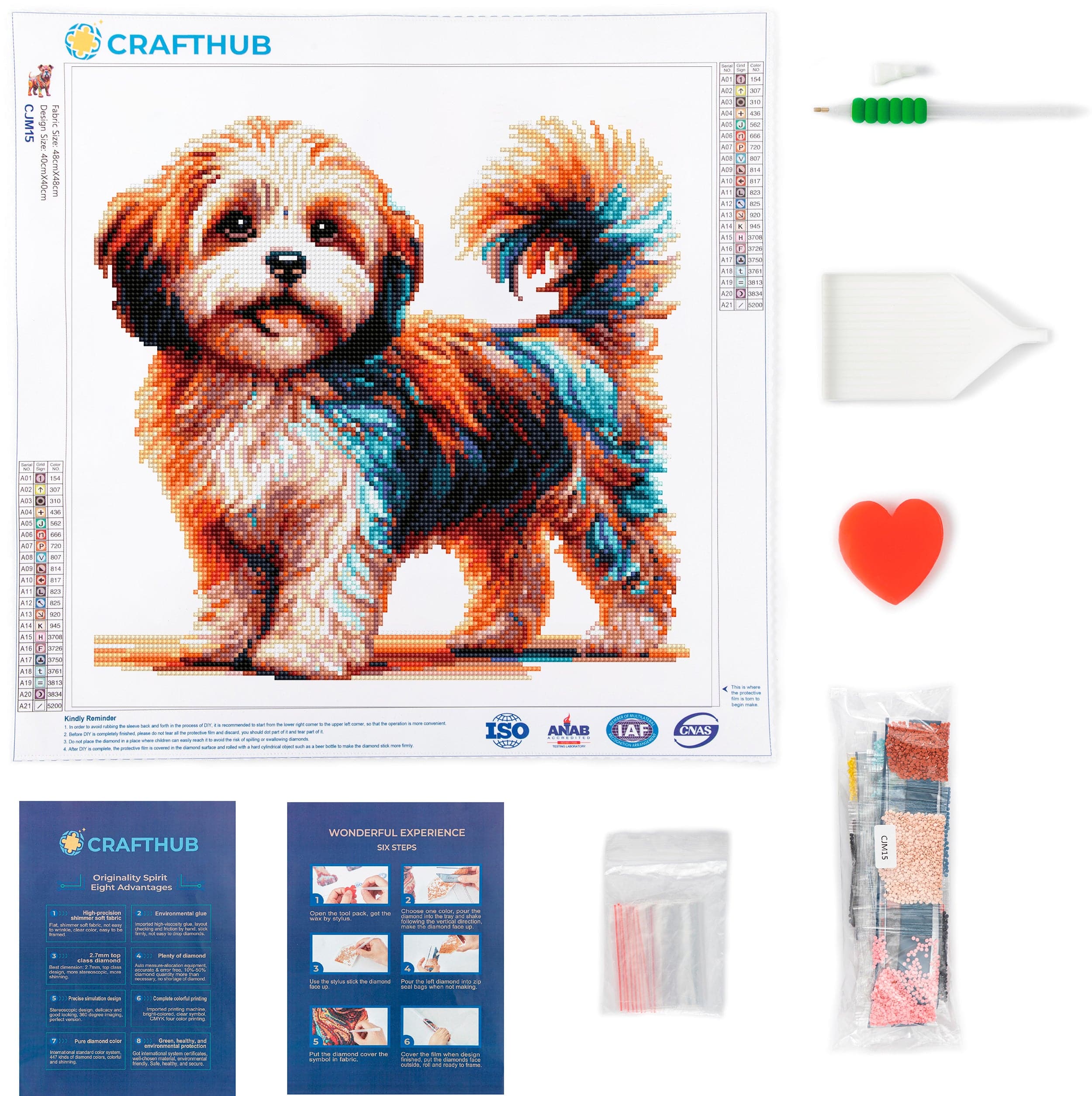 Cavachon Dog - Diamond Painting Kit - Image 3