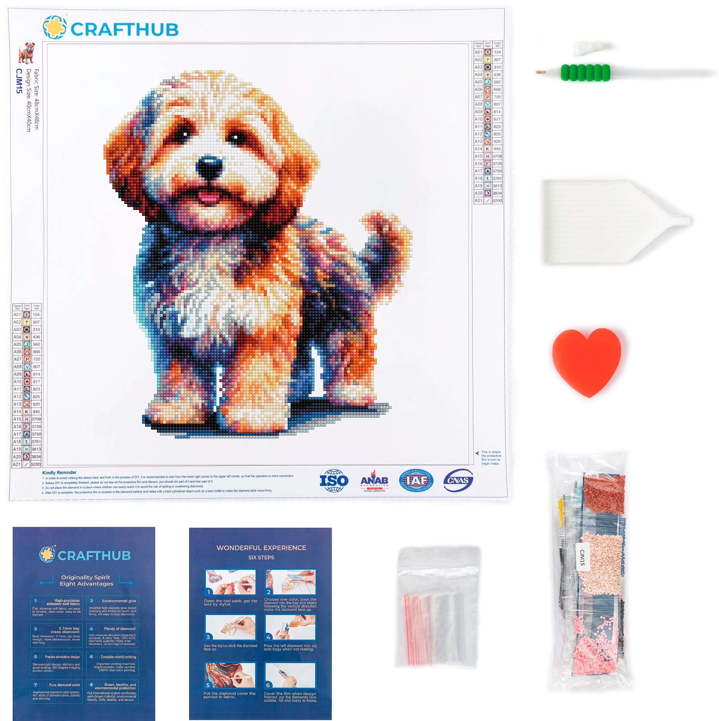 Cavoodle Dog - Diamond Painting Kit - Image 3