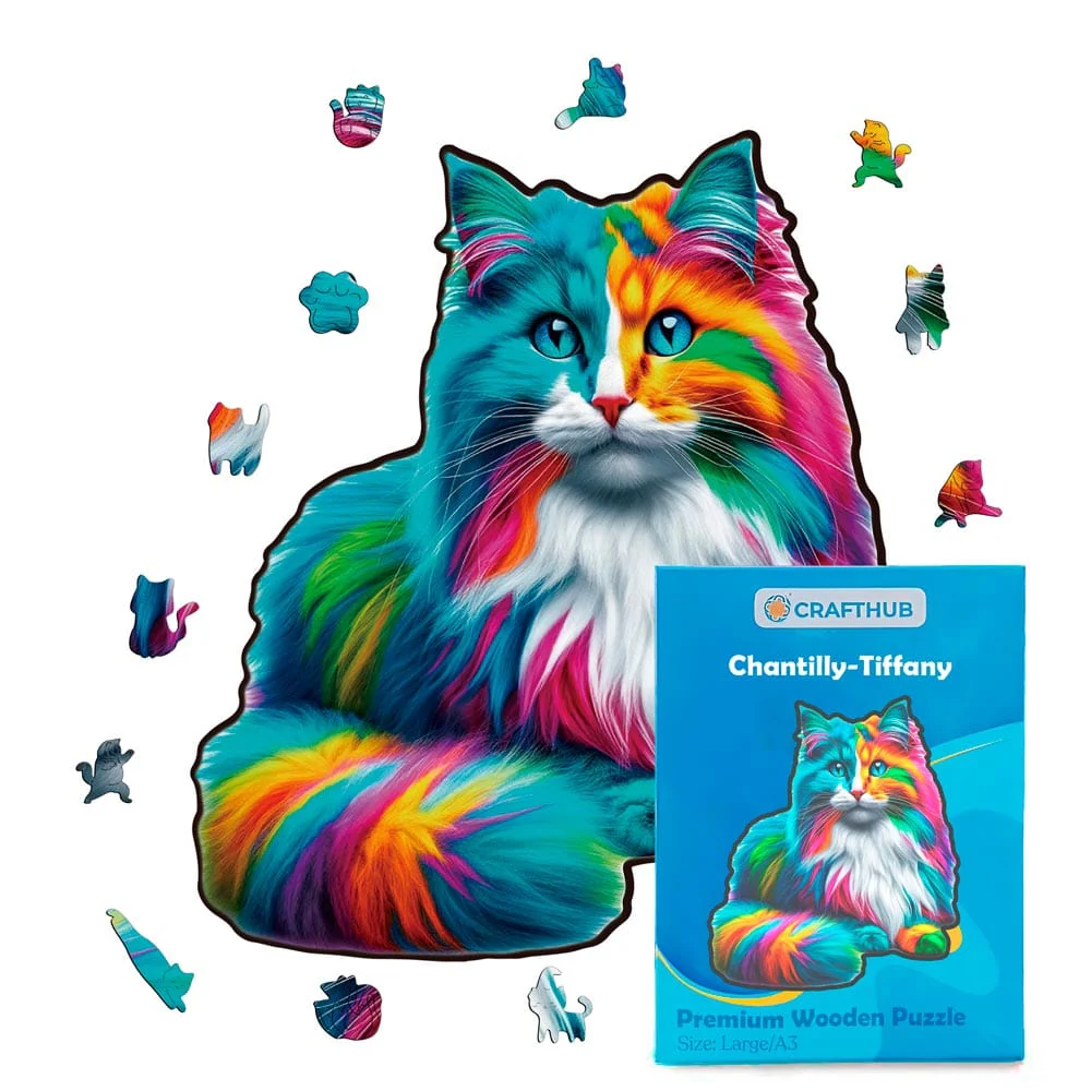 Chantilly Tiffany Cat - Jigsaw Puzzle - Image 2