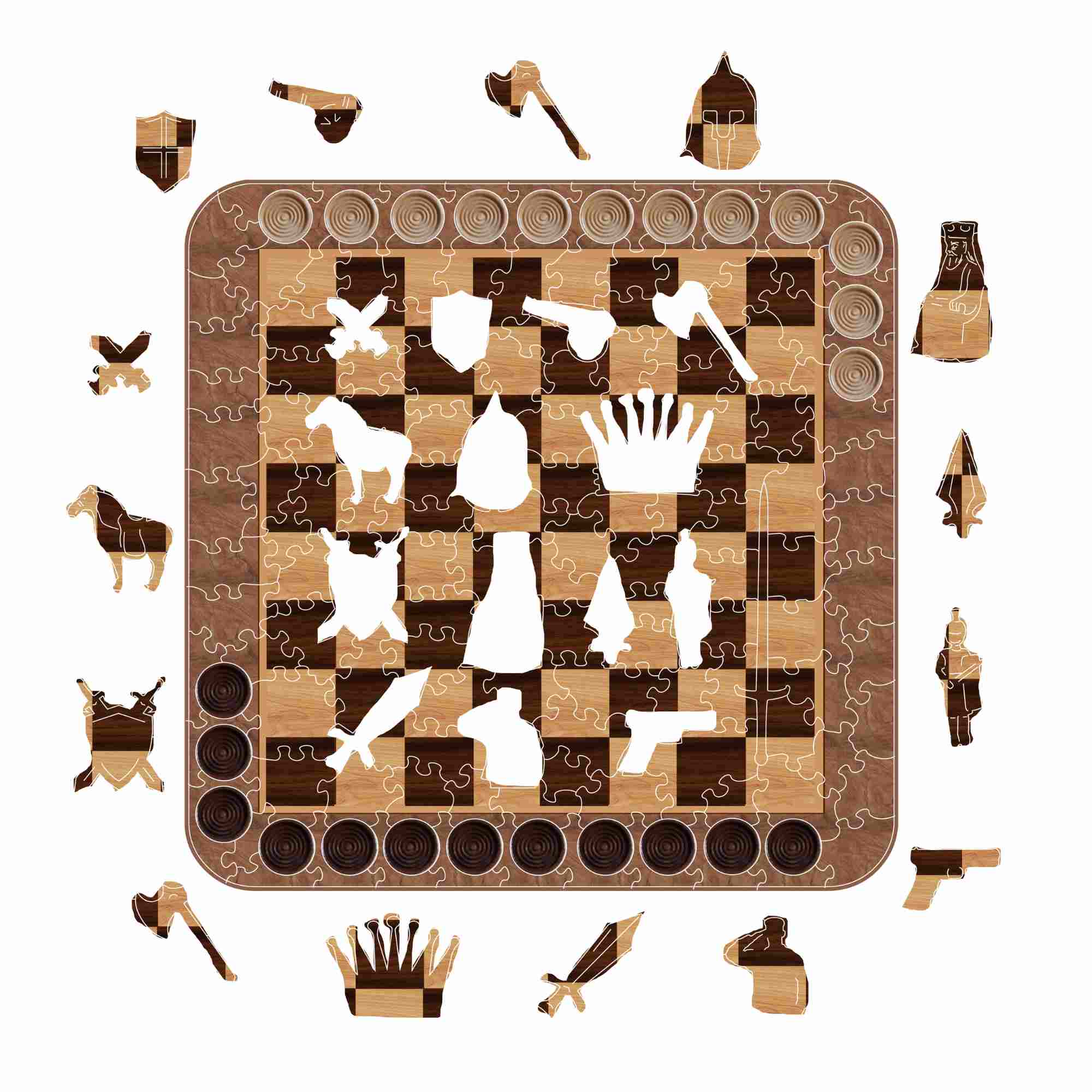 Checkers - Jigsaw Puzzle - Image 3