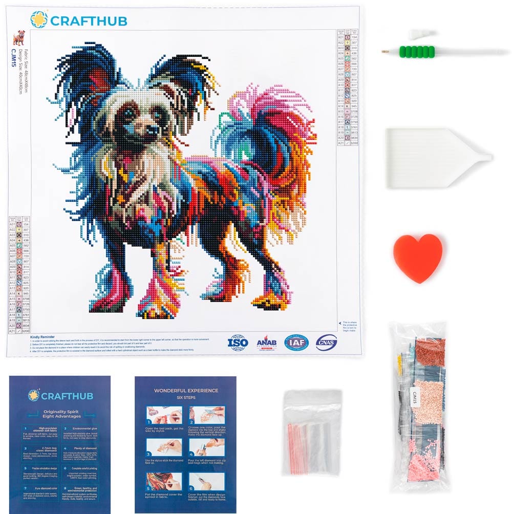 Chinese Crested Dog - Diamond Painting Kit - Image 3